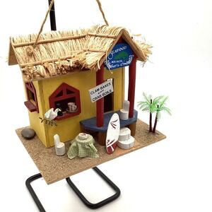 Atico International Tropical Seafood Shack Birdhouse Beach Decor Surfboard 2011
